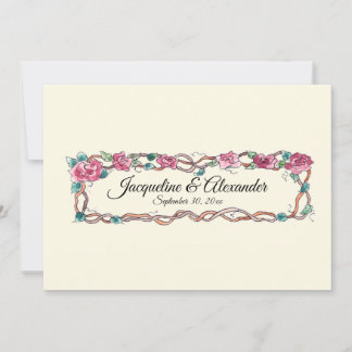 LC Insert Audrey Jeanne's Expressions Calligraphy Invitation