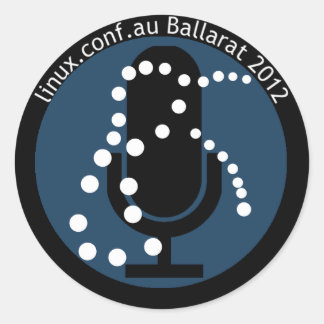 LCA2012 Speaker Sticker with Text