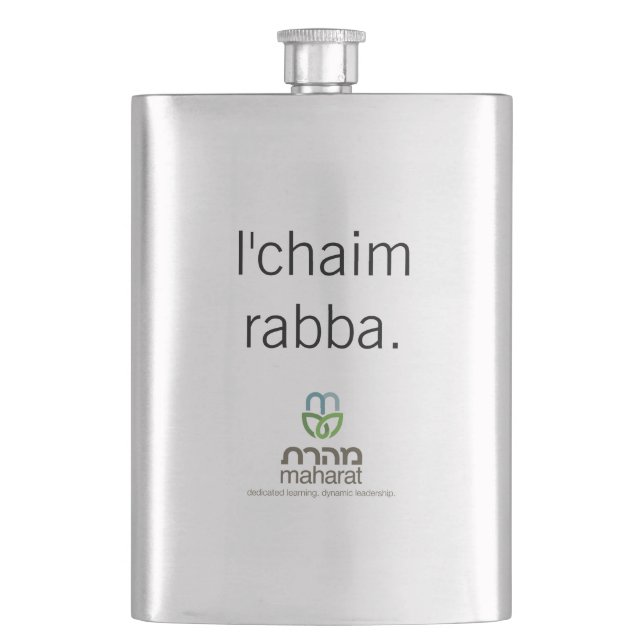 L'chaim Rabba Flask (Front)
