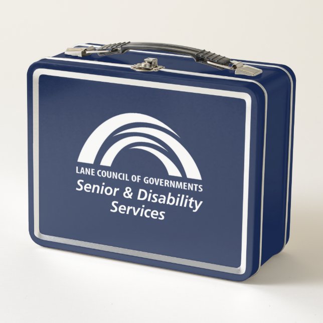 LCOG Senior & Disability Services Metal Lunchbox (Front)