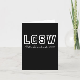 LCSW 2024 Graduation New Licensed Social Worker Holiday Card