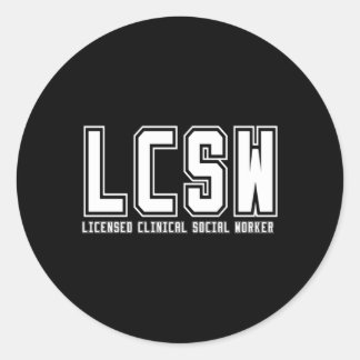 Lcsw Clinical Social Worker Graduation Classic Round Sticker