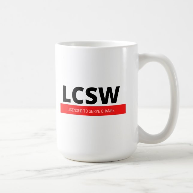 LCSW (Red) Coffee Mug (Right)