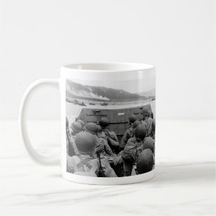 LCVP Landing Craft Approaching Omaha Beach Coffee Mug