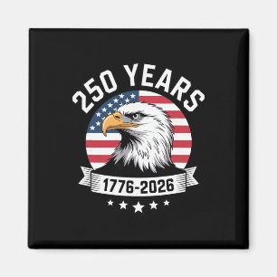 Ld Eagle American Flag 1776-2026 250 Years Usa Magnet