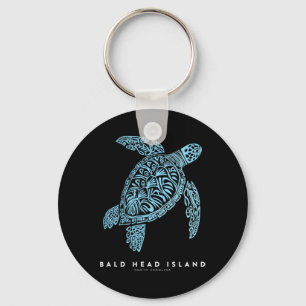 Ld Head Island Nc Beach Vacation Vintage Sea Turtl Key Ring