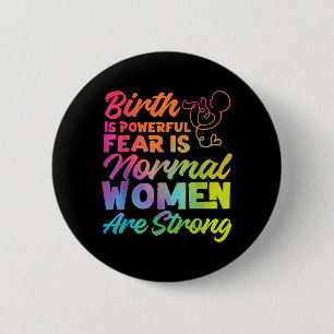 Ld Labour And Delivery Nurse Midwife Birth Worker 6 Cm Round Badge