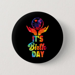 Ld Labour And Delivery Nurse Midwife Birth Worker 6 Cm Round Badge
