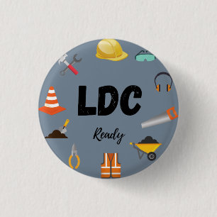 LDC ready for JW 3 Cm Round Badge