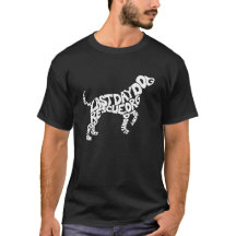 LDDR doggy shape tee (white dog)