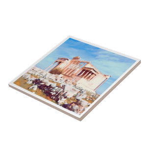 ldp Athens - Acropolis - Cecropia Ceramic Tile