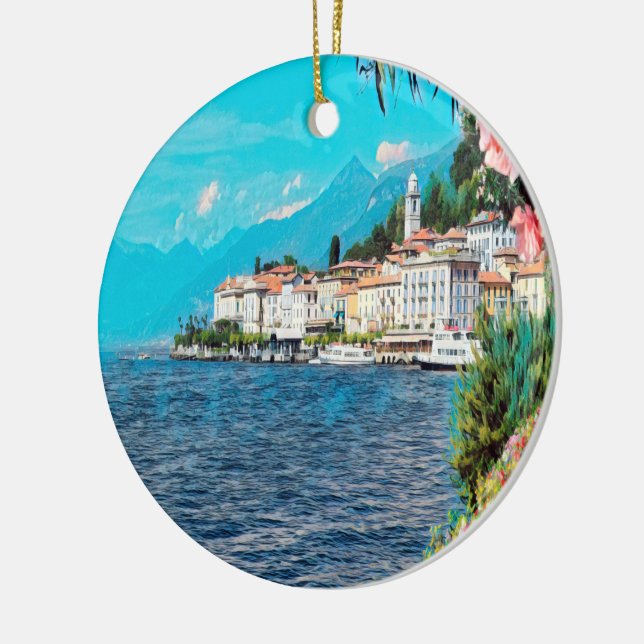 ldp BELLAGIO - Lake Como - Ceramic Ornament (Left)