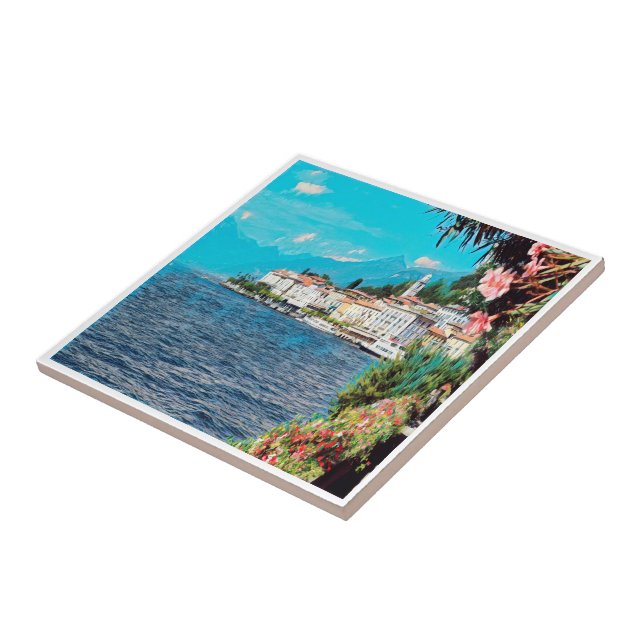 ldp BELLAGIO - Lake Como - Lombardy, Italy, Ceramic Tile (Side)