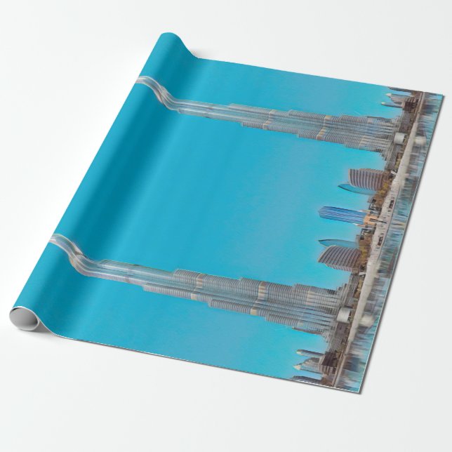 ldp BURJ KHALIFA - Dubai - Wrapping Paper (Unrolled)