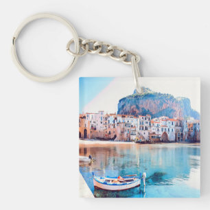 ldp CEFALÙ - Sicily - beach - panorama Key Ring