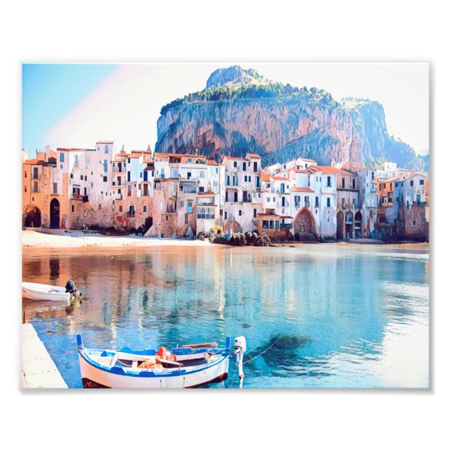 ldp CEFALÙ - Sicily - beach - panorama Photo Print (Front)