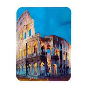 ldp COLOSSEUM Rome - by nigth - Magnet