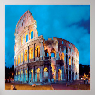 ldp COLOSSEUM Rome - by nigth - Poster
