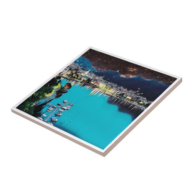ldp COMO - Lake - Panorama Ceramic Tile (Side)