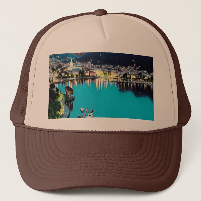 ldp COMO - Lake - Panorama Trucker Hat (Front)