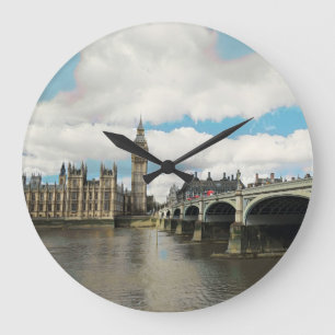 ldp London - WESTMINSTER end bridge - panorama - Large Clock