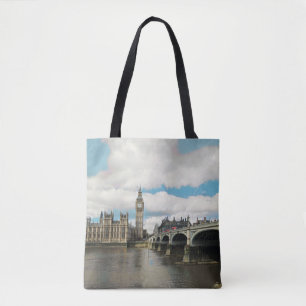 ldp London - WESTMINSTER end bridge - panorama - Tote Bag