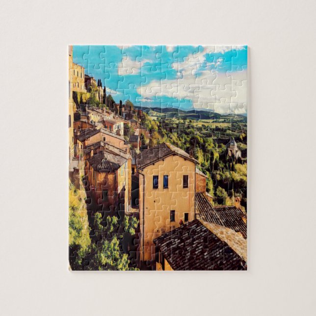 ldp MONTEPULCIANO - city - panorama - Jigsaw Puzzle (Vertical)
