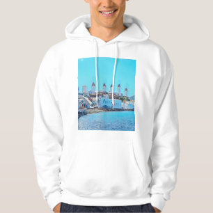 ldp MYKONOS - view from the sea of the windmills - Hoodie