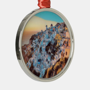 ldp OIA - sunset - Metal Ornament