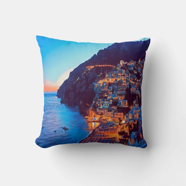 ldp POSITANO Amalfi Coast - sunset taken by Hotel Cushion (Front)