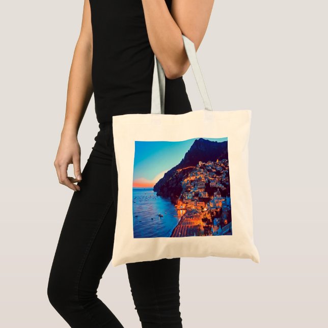 ldp POSITANO Amalfi Coast - sunset taken by Hotel Tote Bag (Front (Product))