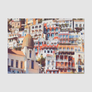 ldp POSITANO - town - church Santa Maria Assunta - Tissue Paper