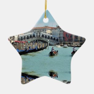 ldp RIALTO BRIDGE - Venice - Canal Grande Ceramic Ornament