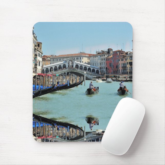 ldp RIALTO BRIDGE - Venice - Canal Grande Mouse Pad (With Mouse)