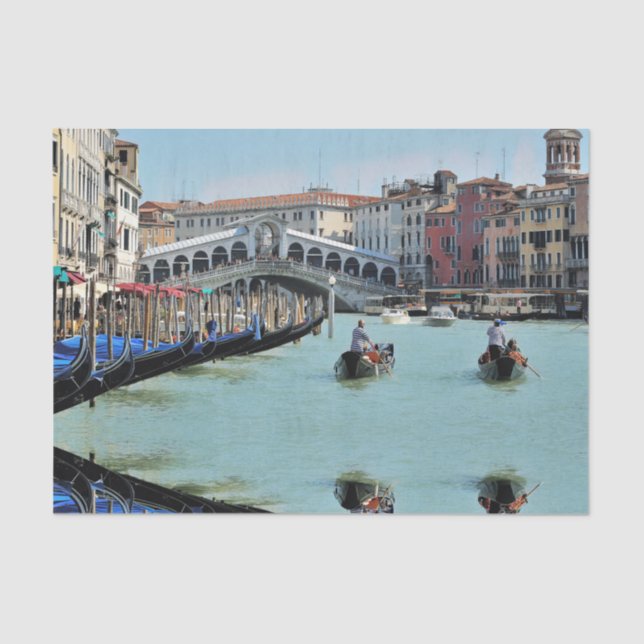 ldp RIALTO BRIDGE - Venice - Canal Grande Tissue Paper (Front)