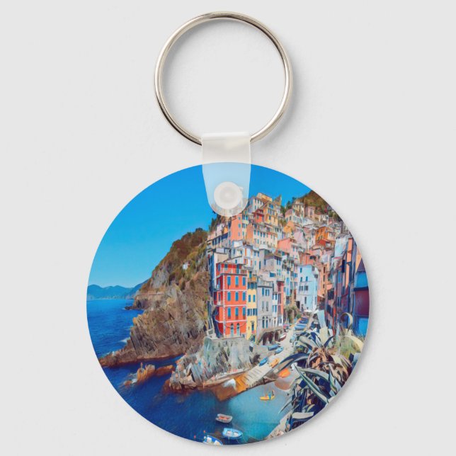 ldp RIOMAGGIORE - Cinque Terre - Key Ring (Front)