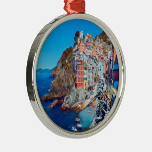 ldp RIOMAGGIORE - Cinque Terre - Metal Ornament