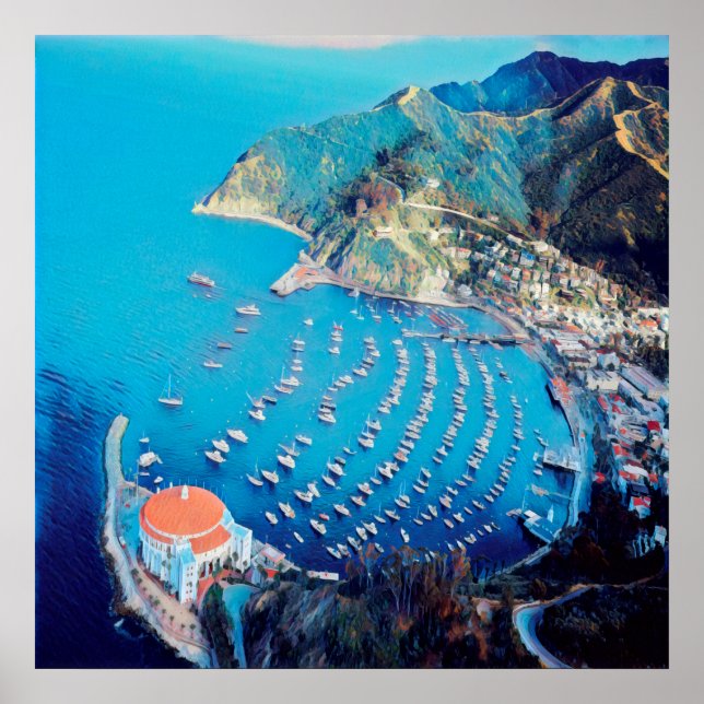 ldp SANTA CATALINA Island - California - harbor Poster (Front)