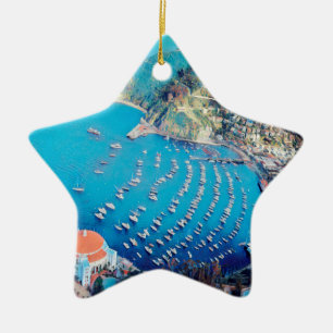 ldp SANTA CATALINA Island - California - harbour Ceramic Ornament