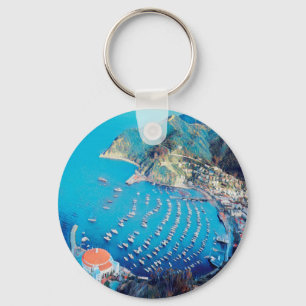 ldp SANTA CATALINA Island - California - harbour Key Ring