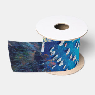 ldp SANTA CATALINA Island - California - harbour Satin Ribbon