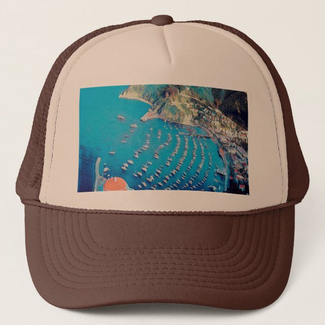 ldp SANTA CATALINA Island - California - harbour Trucker Hat (Front)