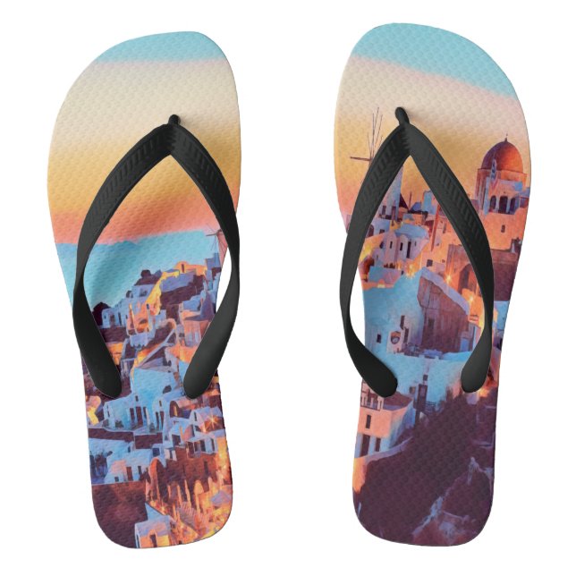 ldp SANTORINI - panorama - by nigth - Thongs (Footbed)