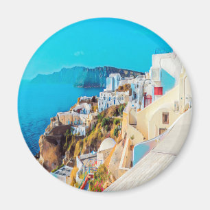 ldp SANTORINI - panorama - Magnet