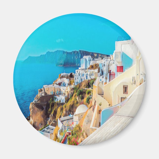 ldp SANTORINI - panorama - Magnet (Front)