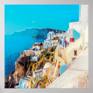 ldp SANTORINI - panorama - Poster