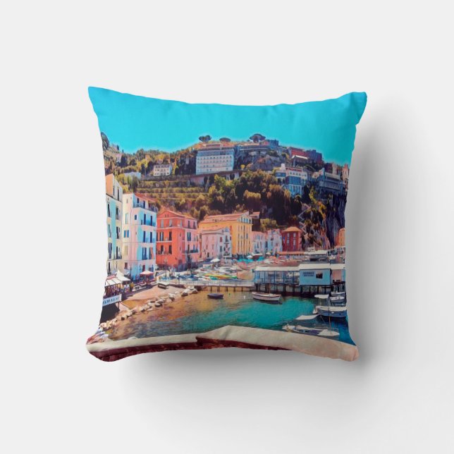ldp SORRENTO - panorama - beach - Cushion (Front)