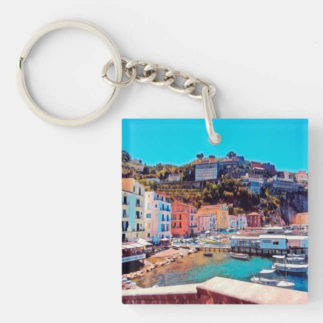 ldp SORRENTO - panorama - beach - Key Ring (Front)