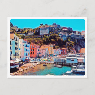 ldp SORRENTO - panorama - beach - Postcard