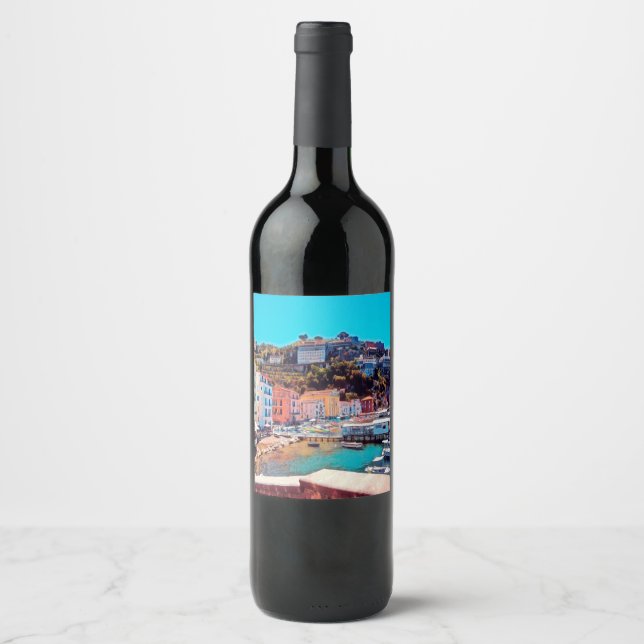 ldp SORRENTO - panorama - beach - Wine Label (Front)